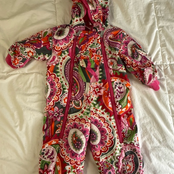 Hanna Andersson Other - Hanna Andersson Pink and Green Snow Suit
